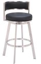 Zuo® Modern Gimsby Black Swivel Barstool-4