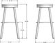 Amisco Customizable Connor Swivel Spectator Stool-1