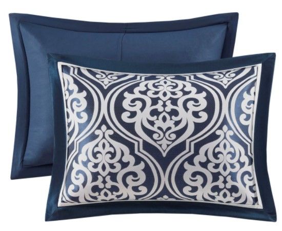 Olliix by Madison Park Essentials Jordan 24 Piece Navy King Room in a Bag-3
