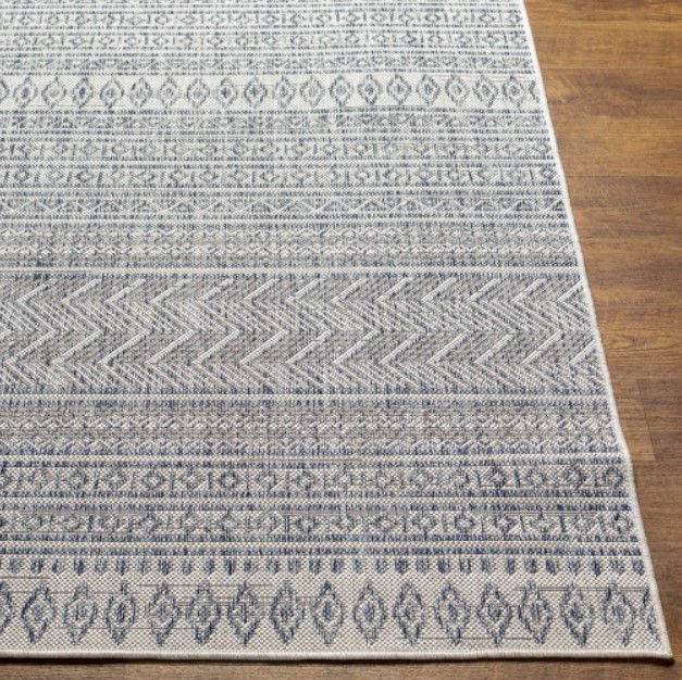 Surya Eagean Navy/Taupe 4'x6' Area Rug-1