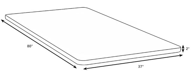 Coaster® Eckard Gray Twin XL Bunkie Board-1