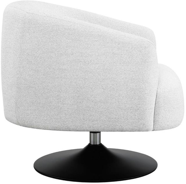 Coaster® Dave Beige/Matte Black Swivel Accent Chair-3