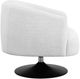 Coaster® Dave Beige/Matte Black Swivel Accent Chair-3