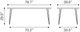 Zuo® Modern Perpignan Brown Dining Table with Silve Metal Legs-4