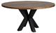 Furniture Classics Bridgerton Brown Dining Table with Matte Black Base-0