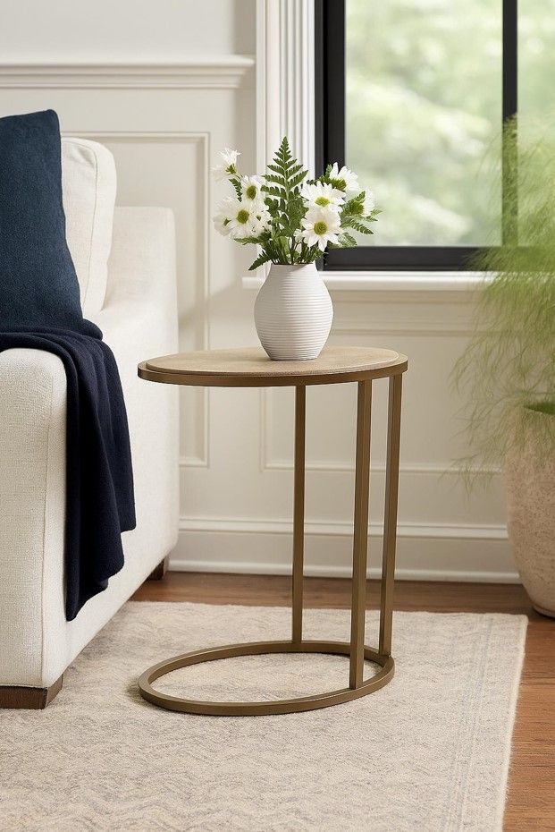 Bernards Trilogy Toffee Chairside Table-1