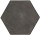 Currey & Company Pagoda Brushed Gray/Faux Bois Hexagonal Stool-1