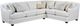 Fusion Furniture 7000 Durango 2-Piece Pewter L-Shaped Sectional-0