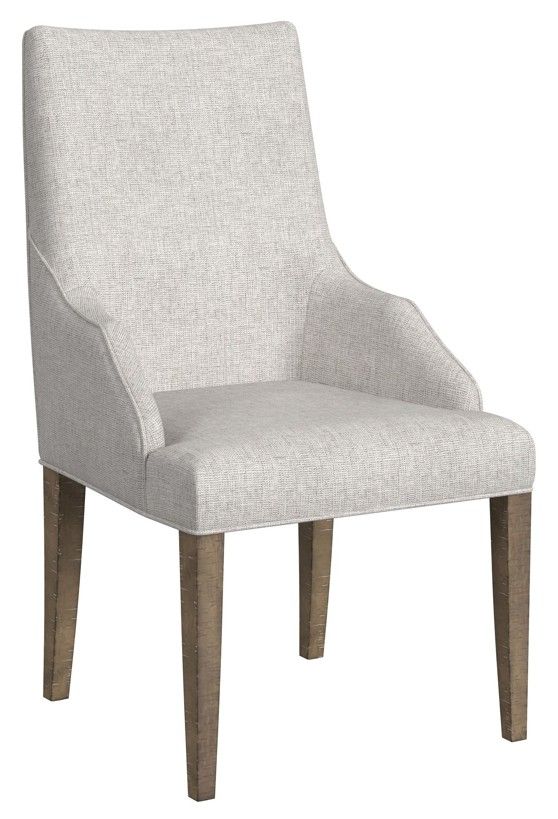 Elements International Yellowstone 7-Piece Gray/Medium Brown Dining Set with Host Chair-2