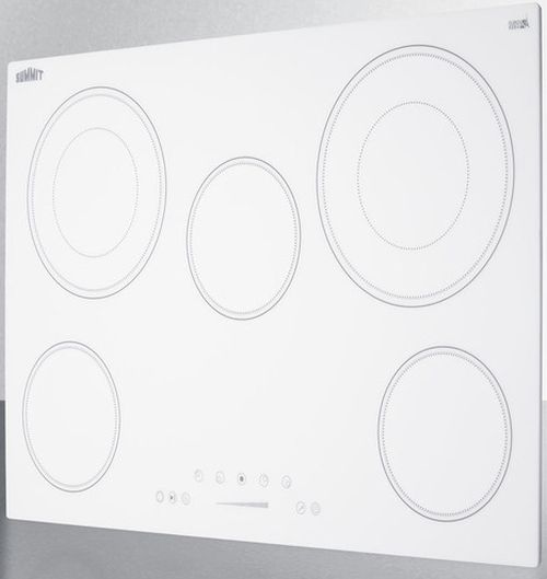 Summit® 30" White Electric Cooktop-3