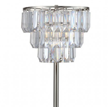 Furniture of America® Meg Chrome Table Lamp-1