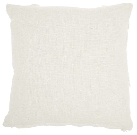 Nourison Home™ Lifestyle White 18" Throw Pillow-1