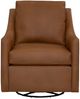 Bassett® Furniture Customizable Sloan Leather Slope Arm Swivel Glider Chair-1