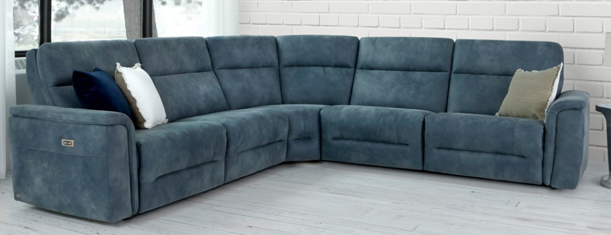 Elran Customizable Kellan Manual Reclining Curved Sectional - Thumbnail 3