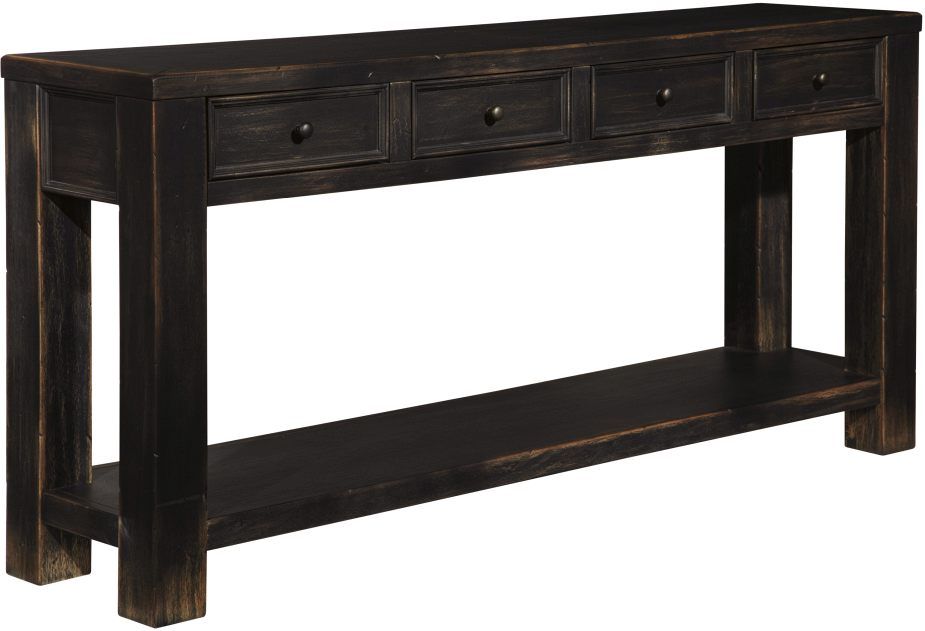 Signature Design by Ashley® Gavelston Black Sofa Table