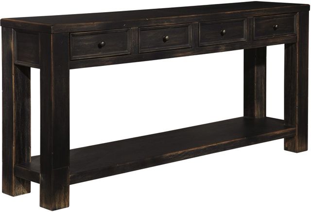 Signature Design by Ashley® Gavelston Black Sofa Table-0