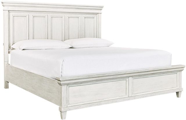 aspenhome® Caraway Aged Ivory King Panel Bed-0