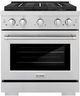 ZLINE Paramount 30" Stainless Steel Pro Style Dual Fuel Range with 4 Burner DuoPro™ Cooktop and Electric Convection Oven -0