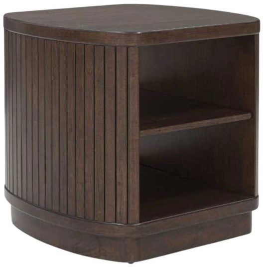 Signature Design by Ashley® Korestone Dark Brown Square End Table-0