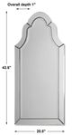 Uttermost® Hovan Clear Arched Mirror-4