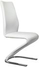 Furniture of America® Midvale 2-Piece Chrome/White Dining Side Chair Set-0