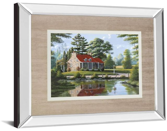Classy Art Summer Breeze by Saunders, B. Mirror Framed Wall Art-1