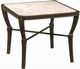 Century® Andalusia Cordoba/Iron Aluminum/Stone Outdoor Side Table-0