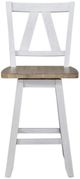 Liberty Furniture Lindsey Farm Sandstone/Weathered White Counter Height Swivel Chair-2