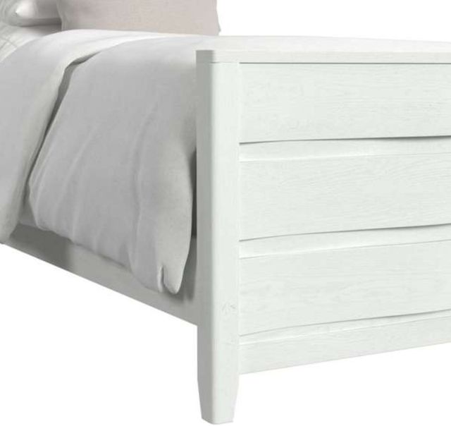 Elements International Tobias White Twin Panel Bed with LED-3