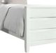 Elements International Tobias White Twin Panel Bed with LED-3