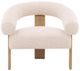 Dovetail Furniture Frankie Cream Occasional Chair-1
