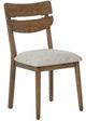 Crown Mark Mills Beige/Brown Dining Side Chair-0