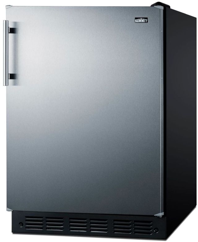 Summit® 5.5 Cu. Ft. Stainless Steel Compact Refrigerator -1