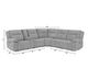 Kate Preston Home 6-Piece Deltona Moonshine Power Reclining Sectional-2