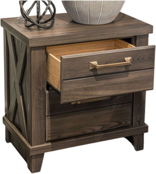 Signature Design by Ashley® Vonitta Bay Dark Brown Nightstand-2