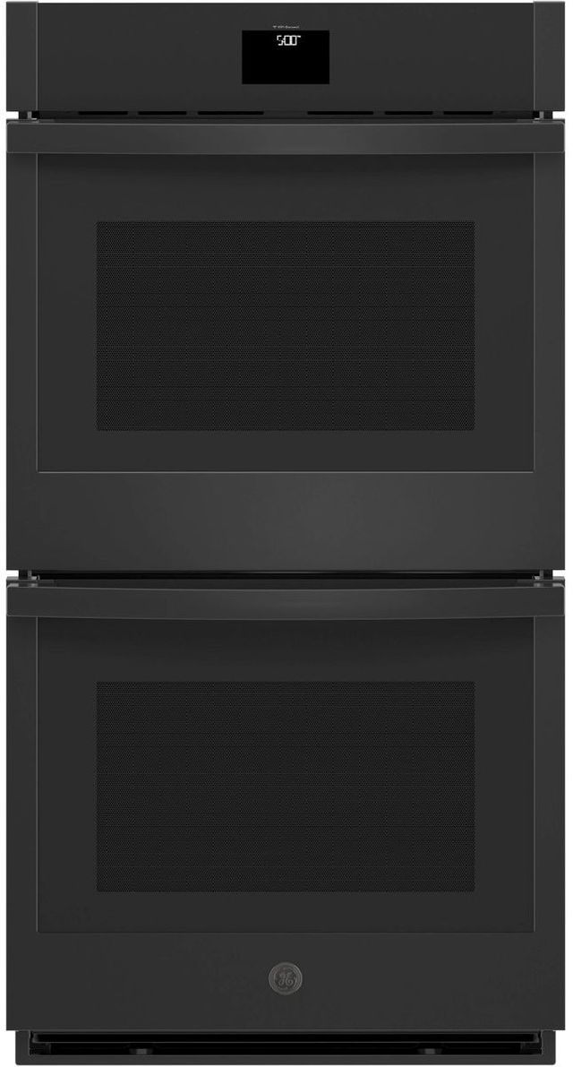 GE® 27" Black Double Electric Wall Oven-0