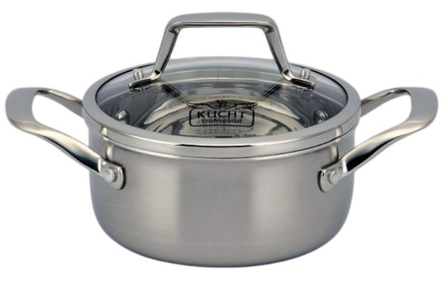 Kucht Professional Stainless Steel 10-Piece 3-Ply 10-Piece Cookware Set-3