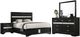 Coaster® Miranda 4-Piece Black Queen Bedroom Set-0