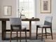 New Classic® Home Furnishings Kody 2-Piece Forest Stone Gray/Walnut Upholstered Counter Stool Set-2