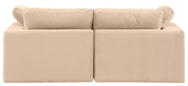 Meridian Furniture Comfy 2-Piece Beige Velvet Sofa-3