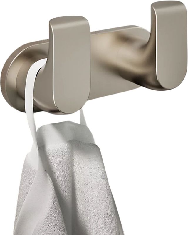 KOHLER® Avid® Vibrant Brushed Nickel Double Robe Hook-1