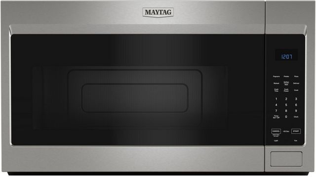 Four à micro-ondes à hotte intégrée de 30 po Maytag® de 1.7 pi³ - Acier inoxydable résistant aux traces de doigts