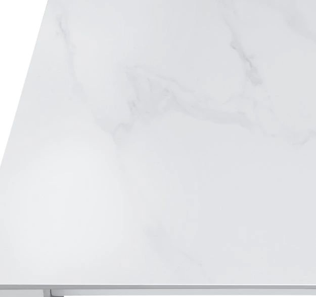 Intercon Alexa White Aluminum/Stone Outdoor Dining Table-3