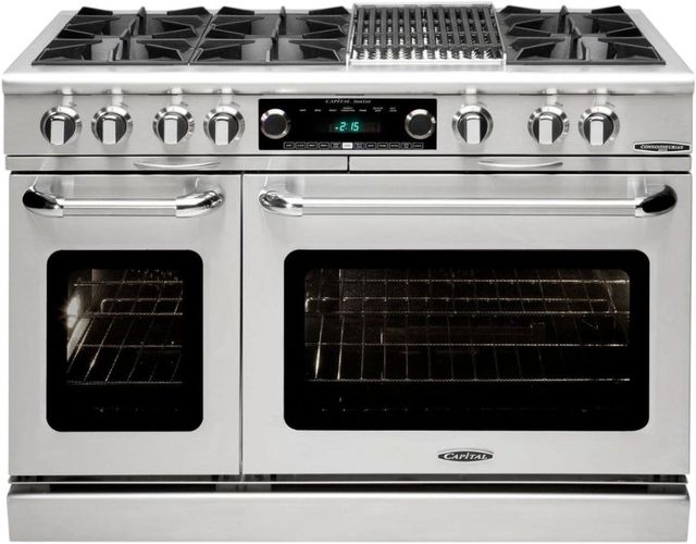 Capital Cooking™ Connoisseurian 48" Stainless Steel Pro Style Dual Fuel Range-0