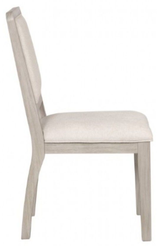 Furniture of America® Belize 2-Piece Gray Fog Side Chair-3