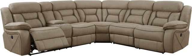 Coaster® Higgins Gray Power Reclining Sectional-0