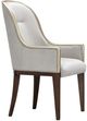 Michael Amini® Houston Mushroom Gray/Walnut Arm Chair-0