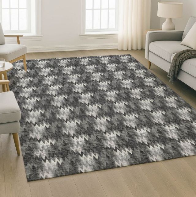 Dalyn™ Rug Company Soft Essentials SE5 Black 5'x8' Area Rug-1