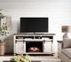 Jofran Inc. Madison County Brown/Vintage White Electric Fireplace Media Console-1