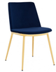 Armen Living Messina 2-Piece Blue Dining Chairs-0